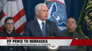 Vice President Pence visits Nebraska to see flooding