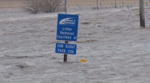 Big Blue Flooding Closes HWY 34 Westbound from Seward