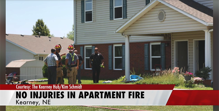 No injuries at a reported structure fire at a Kearney apartment complex
