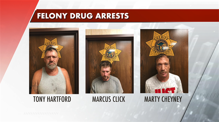Three face felony drug charges in Stanton County