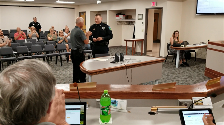 Medal of Valor to Beatrice Police Officer Zach Smith