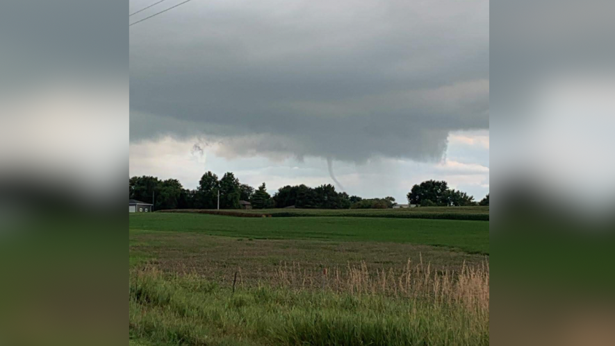 Funnel clouds spotted, storm system downplayed by NWS - NEWS CHANNEL ...