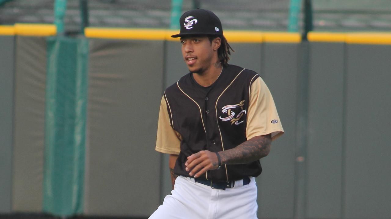 Royals SS Adalberto Mondesi has hits in five of his seven games with the Storm Chasers as part of his MLB Rehab Assignment. (Omaha Storm Chasers)