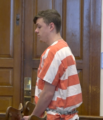 Trey Saathoff of Diller appeared for arraignment in Jefferson County District Court Thursday.