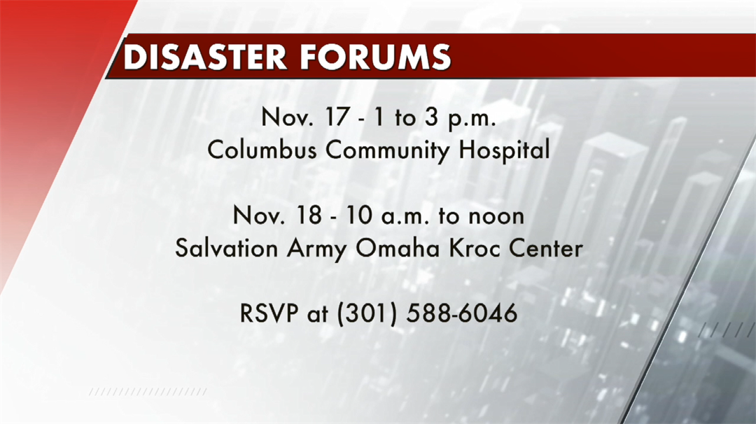 Disaster experiences forums set for people with disabilities