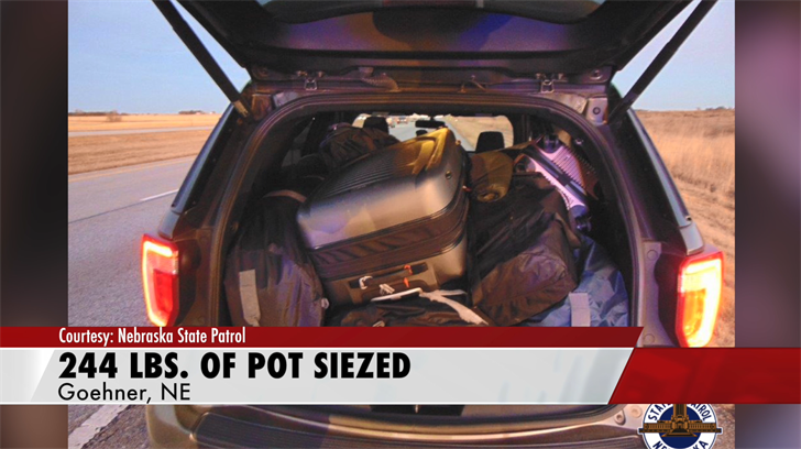 Troopers Find 244 LBs of Marijuana in Seward County Traffic Stop