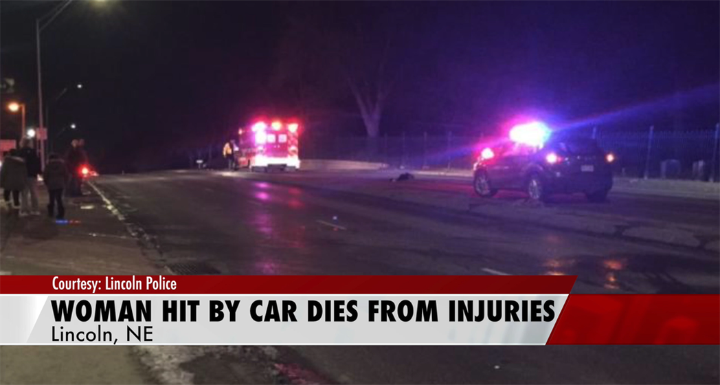 Woman hit by vehicle in Lincoln dies from crash injuries