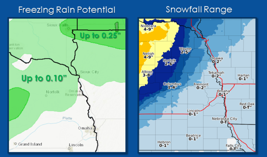 Winter Storm Watch to Impact Western, Central, and Northeastern Nebraska