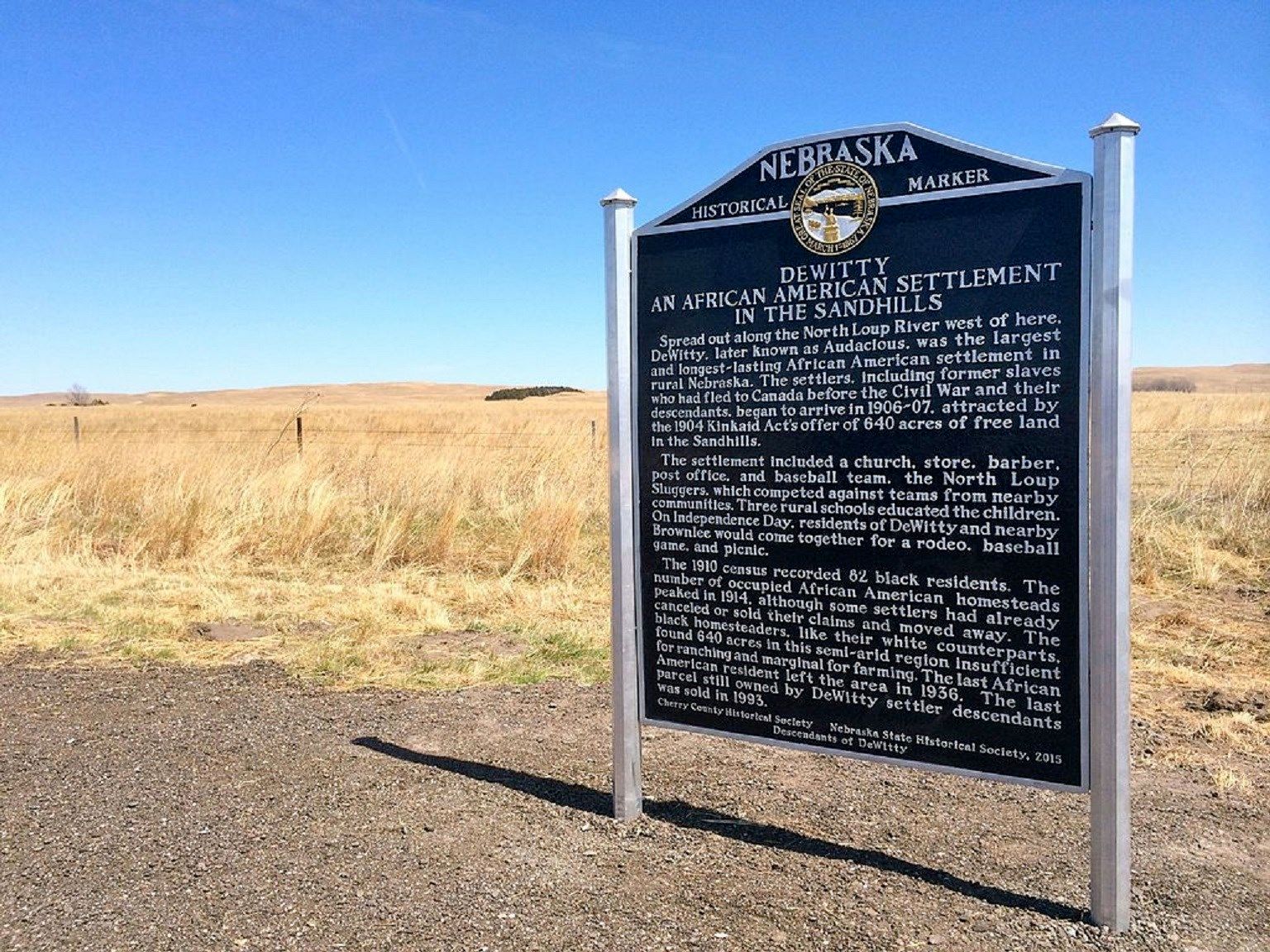 Historical Marker, at site of DeWitty