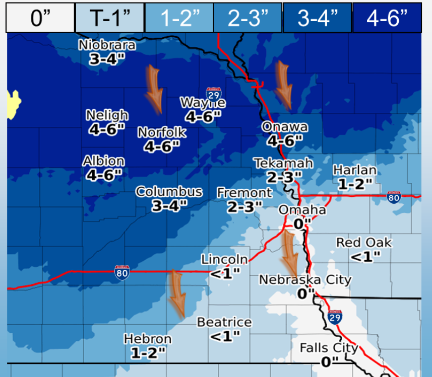 Winter storm watch issued for central, western Nebraska
