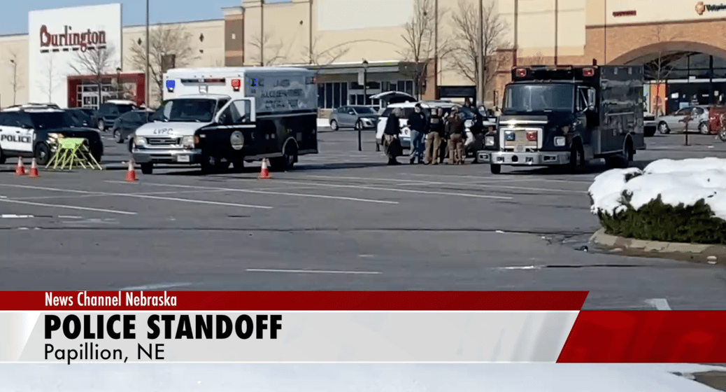 SWAT standoff at Shadow Lake mall in Papillion after man barricades himself in stolen car