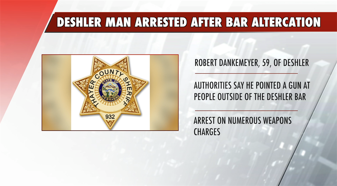Deshler Man Arrested For Allegedly Threatening Group With Gun NEWS