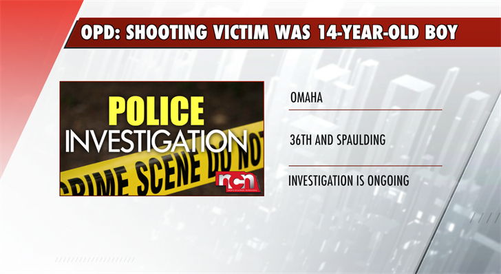 Omaha police: Shooting victim was 14-year-old boy