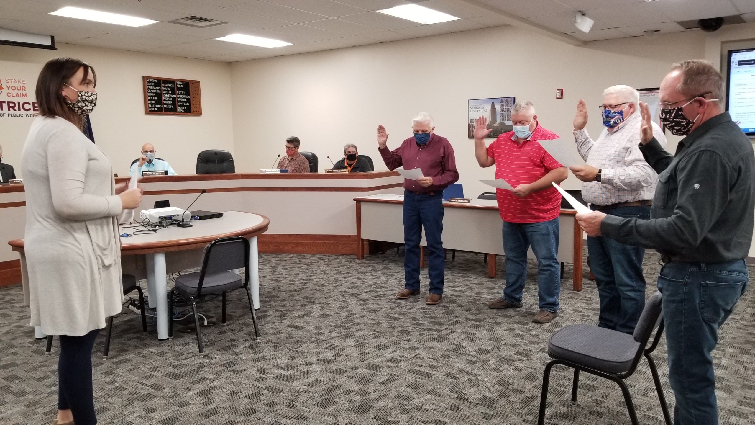 Oath of Office given to new Beatrice City Council members NEWS