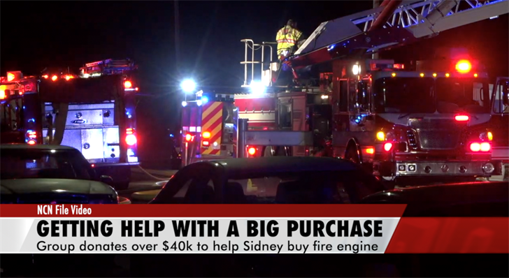 This NCN file photo shows the Sidney Volunteer Fire Department engines at a house fire in Sidney in October 2020.