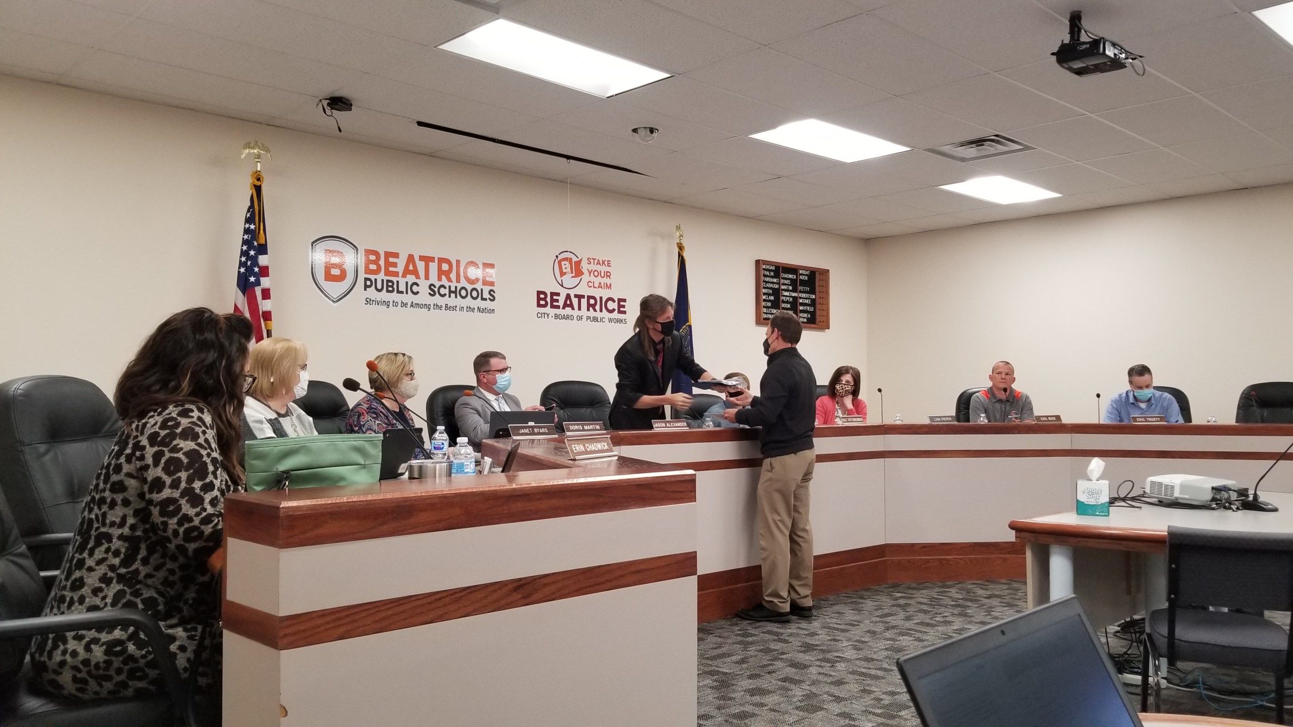 Retiring A.D., business friend and student athletes, honored by