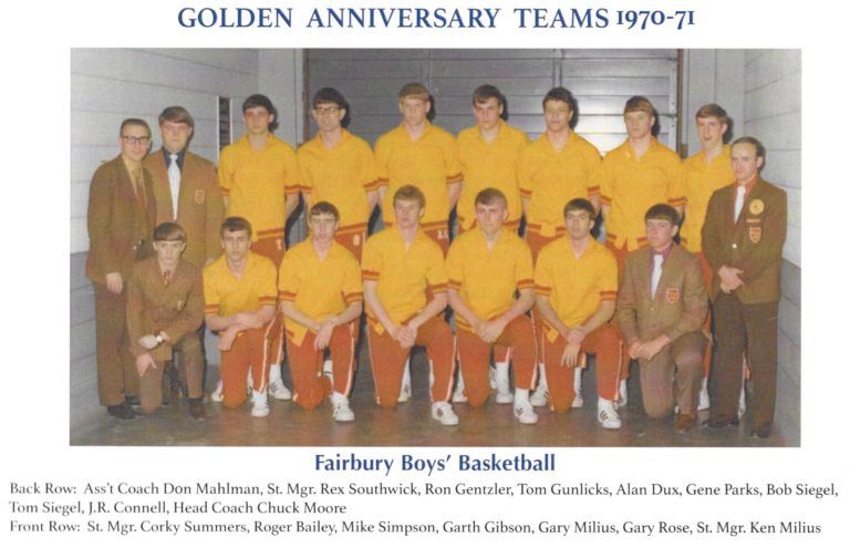 '71 Fairbury boys basketball champs honored for golden anniversary