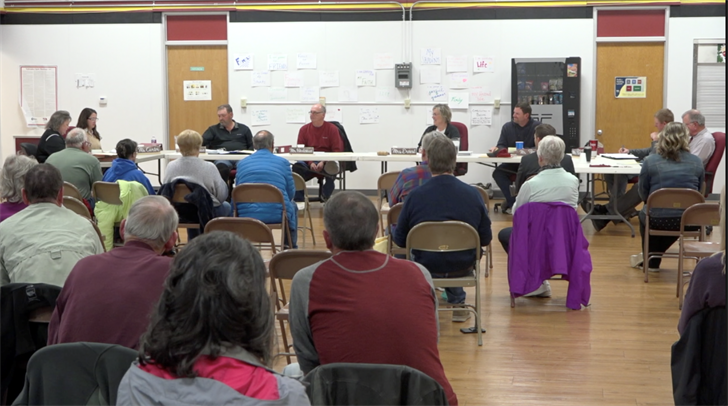 The Leyton School holds a meeting at Leyton High School in May 2021.