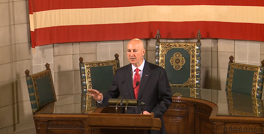 Governor Pete Ricketts,at Monday news conference