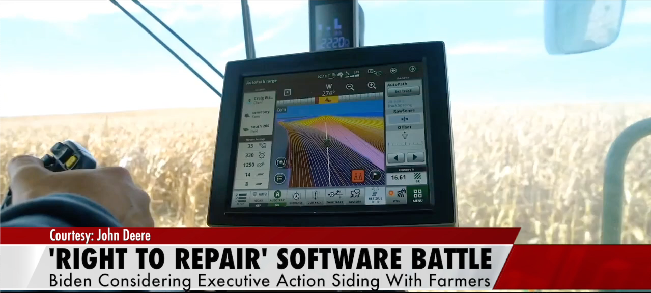 Biden sides with farmers on 'right to repair' farm equipment NEWS