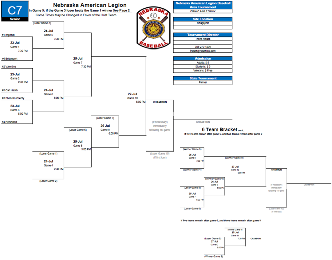 C7 Senior Baseball Tournament Begins Friday in Bridgeport NEWS