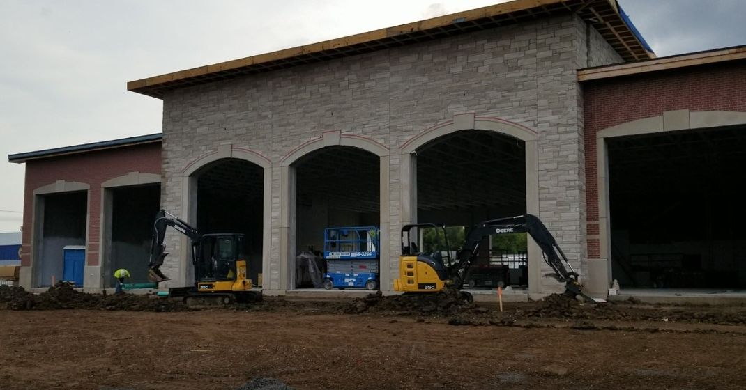 Front of new Beatrice Fire and Rescue Headquarters