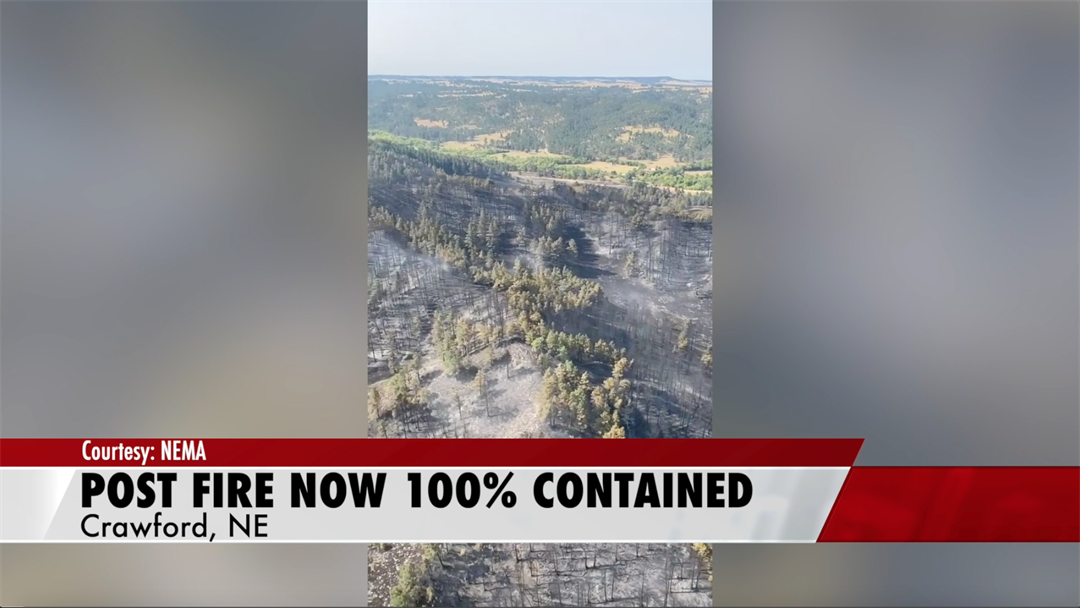 Post Fire at 100% containment as of Wednesday