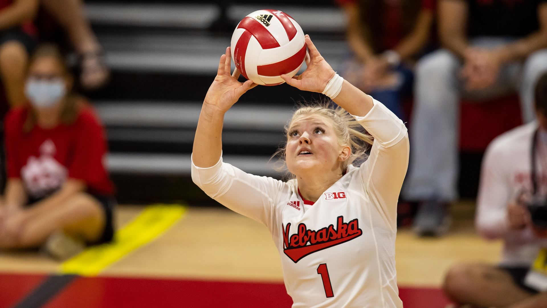 Nicklin Hames had her sixth straight double-double Saturday at Minnesota.