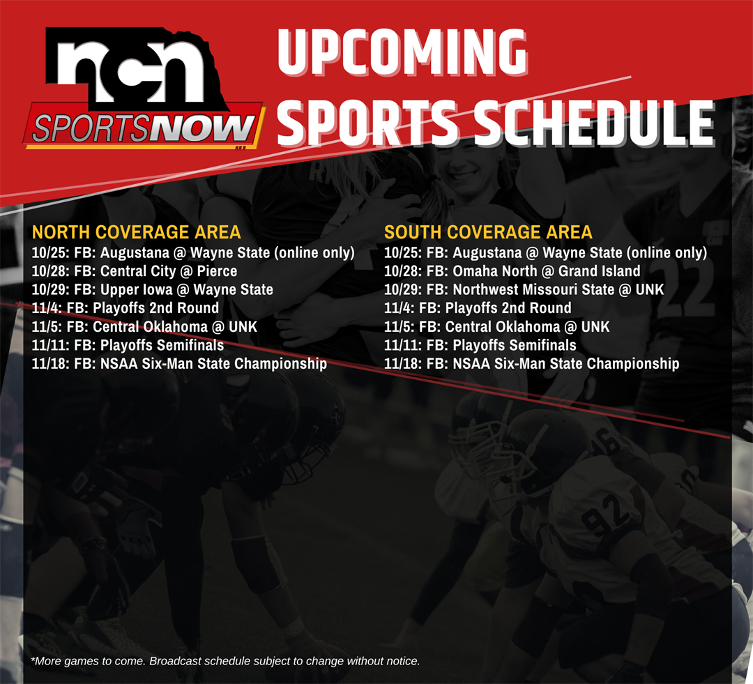 NCN Sports TV broadcast schedule (NCN TV) NEWS CHANNEL NEBRASKA