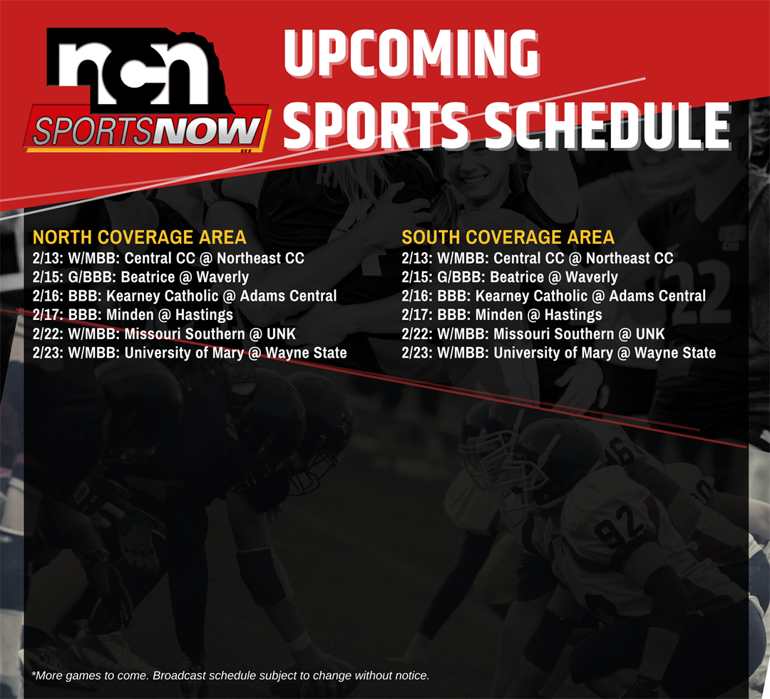 NCN Sports TV broadcast schedule (NCN TV) NEWS CHANNEL NEBRASKA