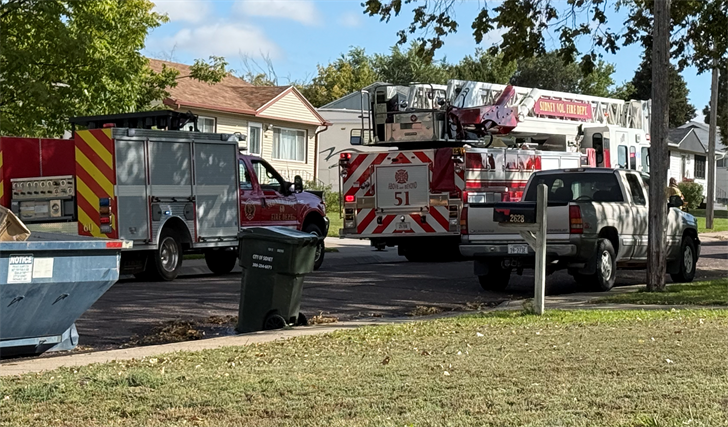Firefighters responded to a report of smoke coming from an attic at a home in the 2600 block of Laredo Lane Monday.