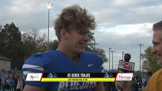 Derek Tonjes - Ashland-Greenwood Player of the Game vs Chadron - 103125