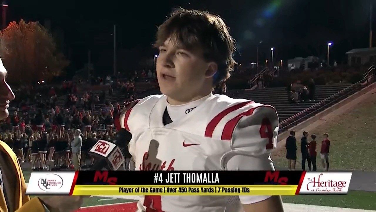 JETT THOMALLA - Millard South Player of the Game vs Omaha Westside - 111425