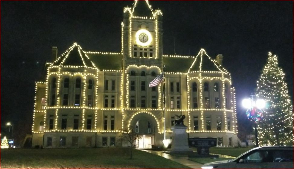 Gage County Courthouse Lighting This Weekend